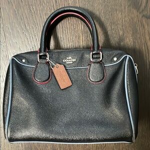 Coach Mini Bennett Black Satchel Handbag